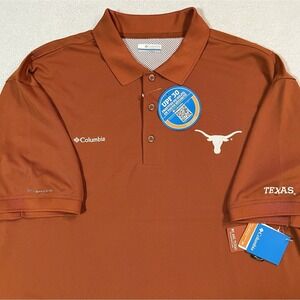 NWT Columbia Sportswear Collegiate Perfect Cast Polo Texas Longhorns Mens XL